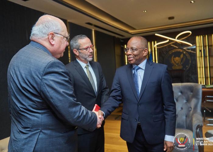 RDC : une délégation de diplomates Français reçue par le ministre de la justice